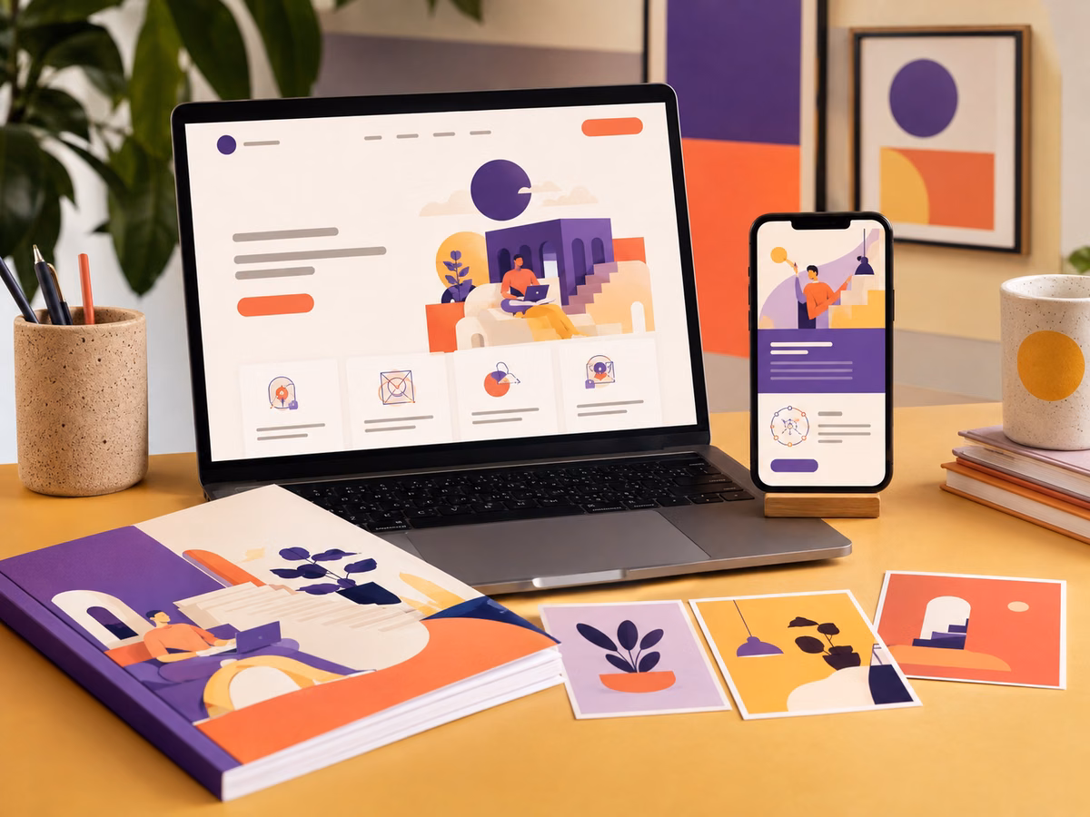 Concepto de landing page y campaña para una academia de cursos remotos