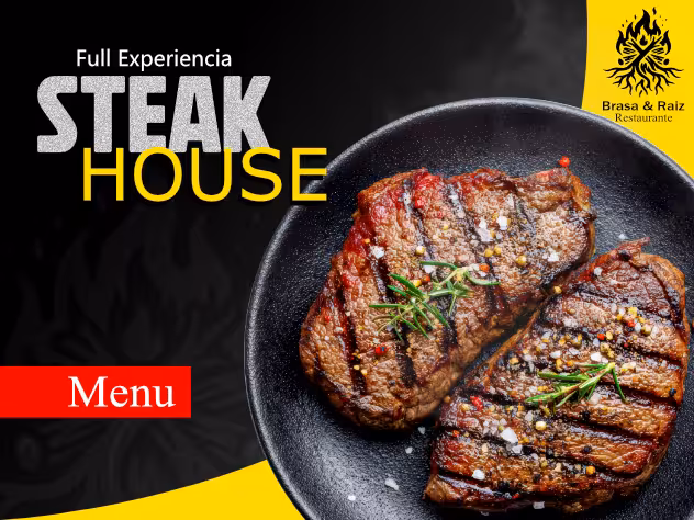 Menú de diseño premium para restaurante de alta cocina
